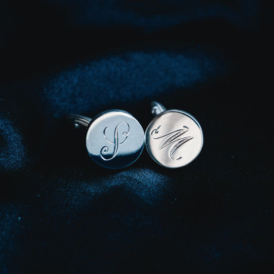 Sterling Silver Monogram Cufflinks (set of 2 pcs.)